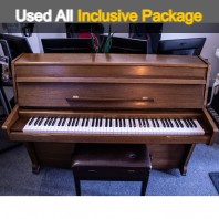 Used Challen Satin Mahogany 108 Upright Piano - All Inclusive Premium Package (SN:11202) Used Challen Satin Mahogany 108 Upright Piano - All Inclusive Premium Package (SN:11202)